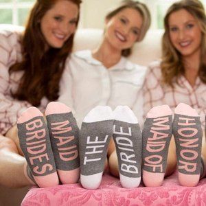 Wedding, Bride, Bridesmaid, Maid of Honor Socks